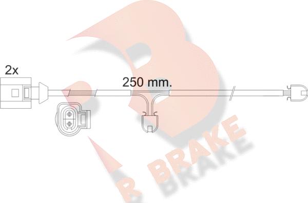 R Brake 610477RB - Warning Contact, brake pad wear autospares.lv