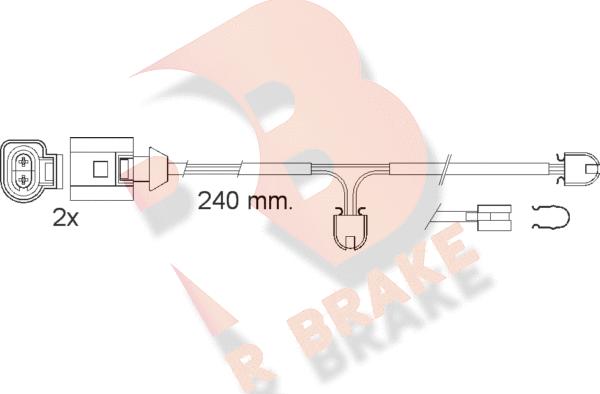 R Brake 610546RB - Warning Contact, brake pad wear autospares.lv