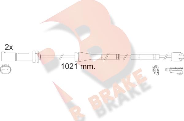 R Brake 610554RB - Warning Contact, brake pad wear autospares.lv