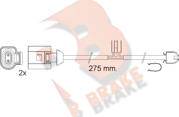 R Brake 610565RB - Warning Contact, brake pad wear autospares.lv