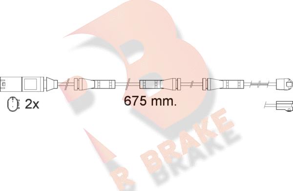 R Brake 610561RB - Warning Contact, brake pad wear autospares.lv