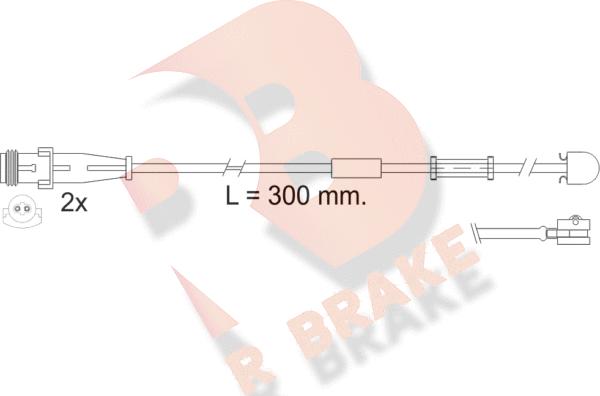 R Brake 610504RB - Warning Contact, brake pad wear autospares.lv