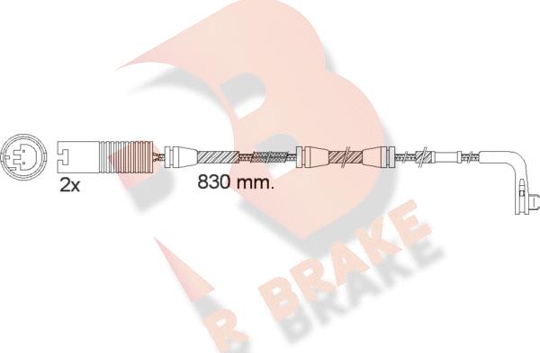 R Brake 610503RB - Warning Contact, brake pad wear autospares.lv