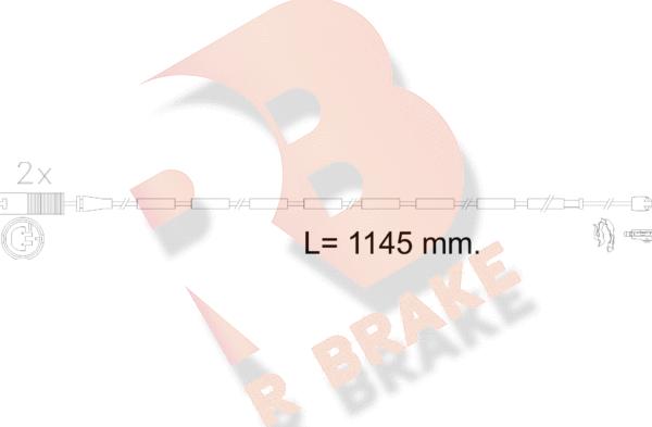 R Brake 610607RB - Warning Contact, brake pad wear autospares.lv