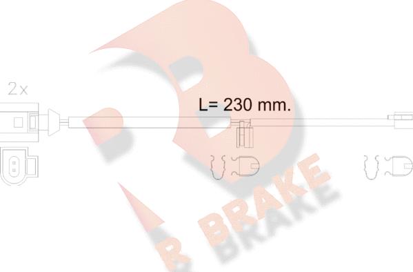 R Brake 610611RB - Warning Contact, brake pad wear autospares.lv