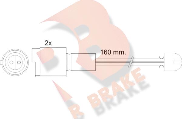 R Brake 610090RB - Warning Contact, brake pad wear autospares.lv