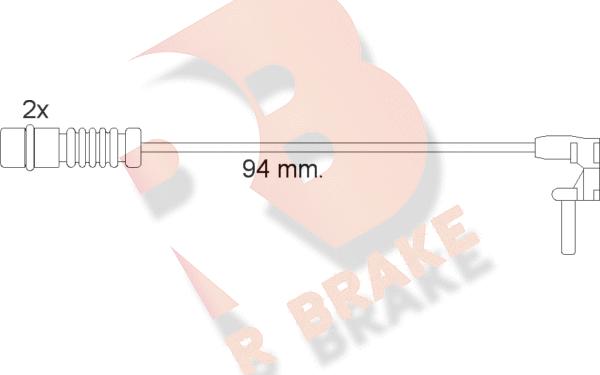 R Brake 610056RB - Warning Contact, brake pad wear autospares.lv