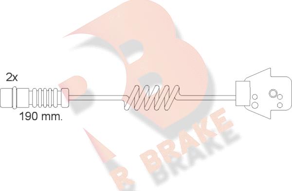 R Brake 610057RB - Warning Contact, brake pad wear autospares.lv