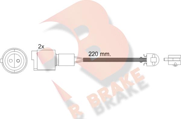 R Brake 610239RB - Warning Contact, brake pad wear autospares.lv
