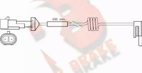 R Brake 610235RB - Warning Contact, brake pad wear autospares.lv