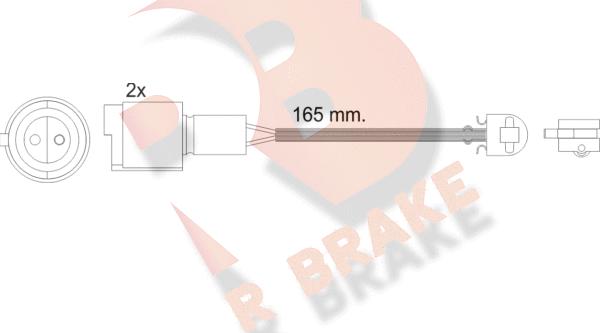 R Brake 610238RB - Warning Contact, brake pad wear autospares.lv