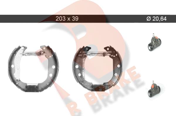 R Brake 79RBKT0049 - Brake Shoe Set autospares.lv