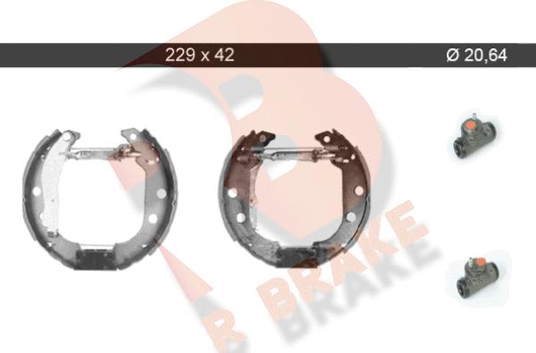 R Brake 79RBKT0047 - Brake Shoe Set autospares.lv