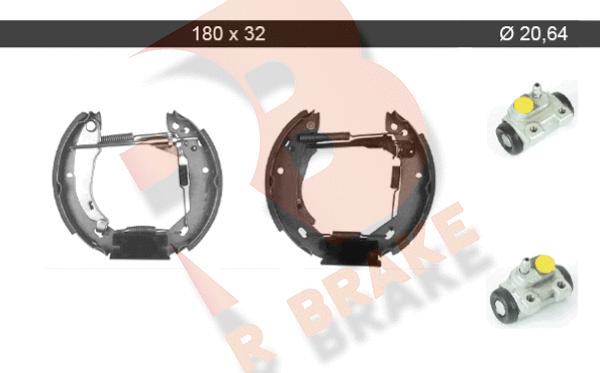 R Brake 79RBKT0055 - Brake Shoe Set autospares.lv