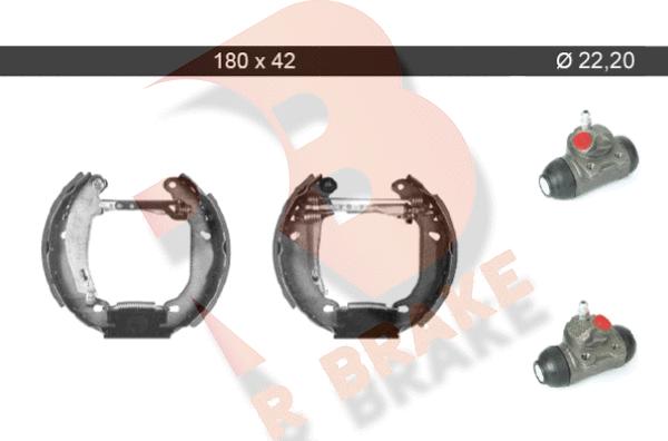 R Brake 79RBKT0056 - Brake Shoe Set autospares.lv