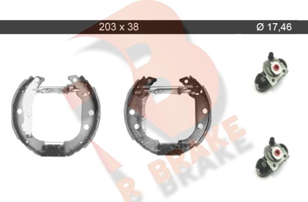 R Brake 79RBKT0050 - Brake Shoe Set autospares.lv