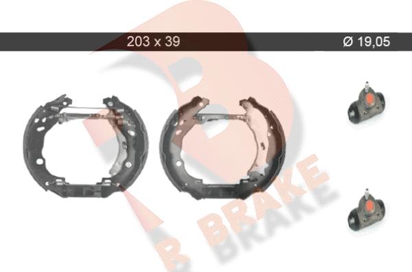 R Brake 79RBKT0051 - Brake Shoe Set autospares.lv