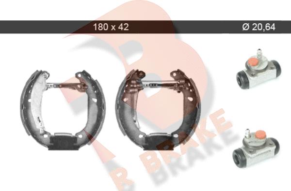 R Brake 79RBKT0058 - Brake Shoe Set autospares.lv