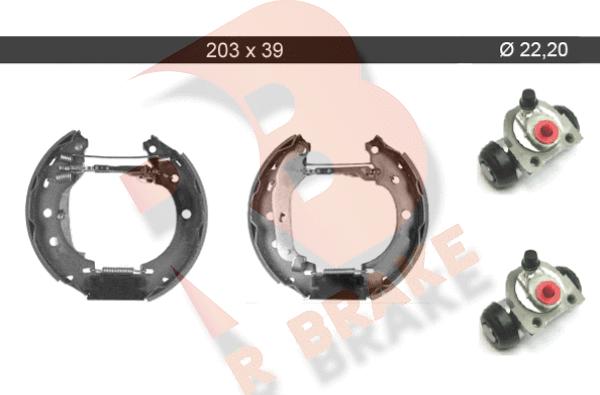 R Brake 79RBKT0053 - Brake Shoe Set autospares.lv