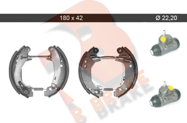 R Brake 79RBKT0065 - Brake Shoe Set autospares.lv