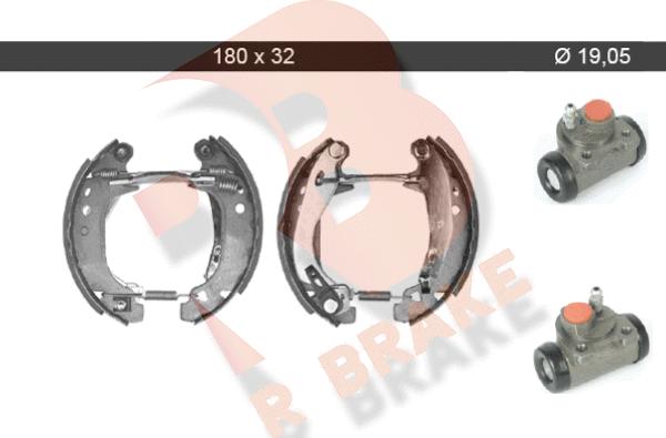 R Brake 79RBKT0060 - Brake Shoe Set autospares.lv