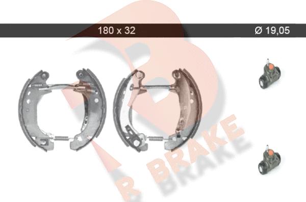 R Brake 79RBKT0063 - Brake Shoe Set autospares.lv