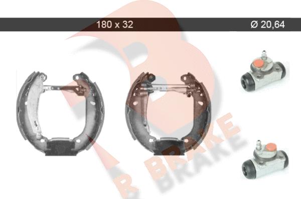 R Brake 79RBKT0062 - Brake Shoe Set autospares.lv