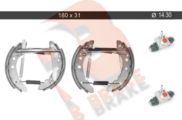 R Brake 79RBKT0001 - Brake Shoe Set autospares.lv