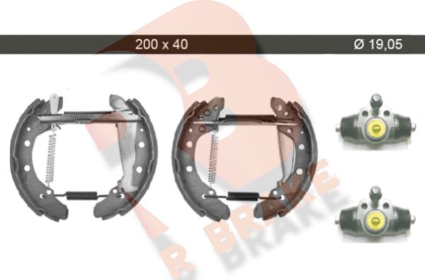 R Brake 79RBKT0003 - Brake Shoe Set autospares.lv