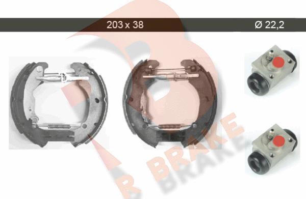 R Brake 79RBKT0015 - Brake Shoe Set autospares.lv