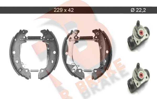 R Brake 79RBKT0016 - Brake Shoe Set autospares.lv