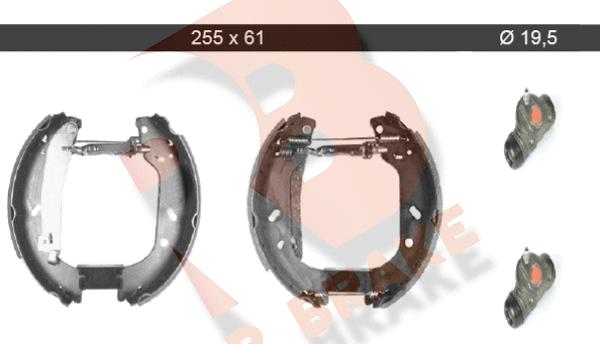 R Brake 79RBKT0018 - Brake Shoe Set autospares.lv