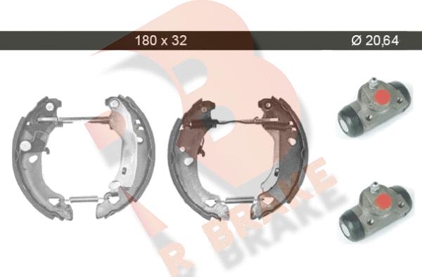 R Brake 79RBKT0012 - Brake Shoe Set autospares.lv