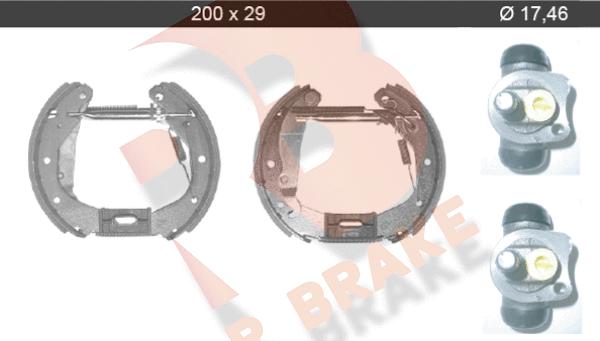 R Brake 79RBKT0036 - Brake Shoe Set autospares.lv