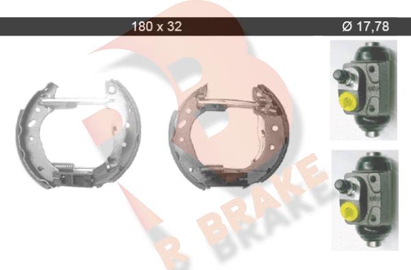 R Brake 79RBKT0024 - Brake Shoe Set autospares.lv