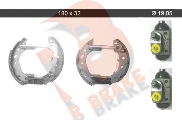 R Brake 79RBKT0025 - Brake Shoe Set autospares.lv