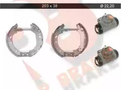 R Brake 79RBKT0021 - Brake Shoe Set autospares.lv