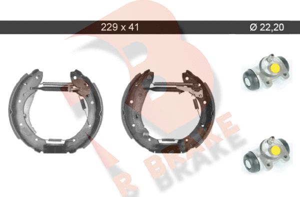 R Brake 79RBKT0072 - Brake Shoe Set autospares.lv