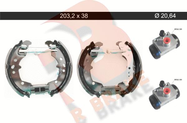 R Brake 79RBKT0107 - Brake Shoe Set autospares.lv