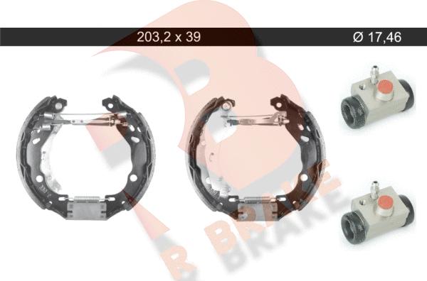 R Brake 79RBKT0137 - Brake Shoe Set autospares.lv