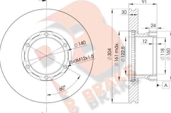 R Brake 78RBD14240 - Brake Disc autospares.lv