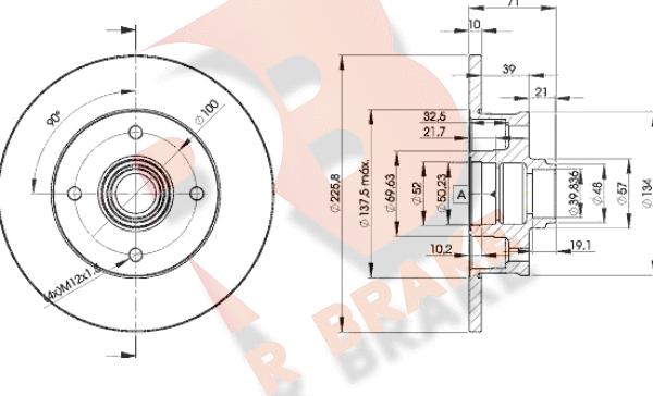 R Brake 78RBD13393 - Brake Disc autospares.lv