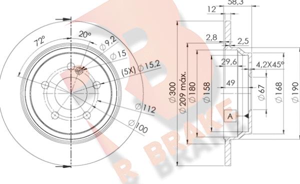 R Brake 78RBD12591 - Brake Disc autospares.lv