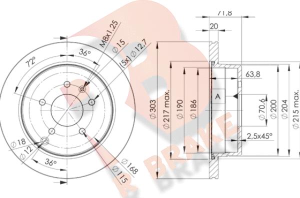 R Brake 78RBD29049 - Brake Disc autospares.lv