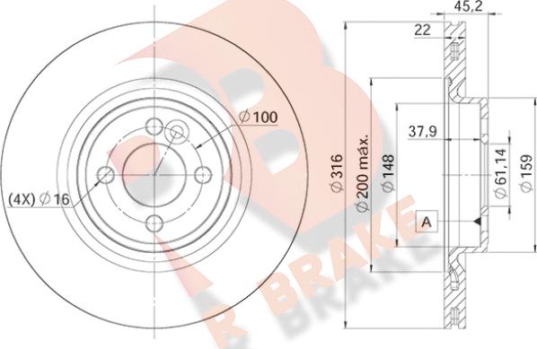 R Brake 78RBD29065 - Brake Disc autospares.lv