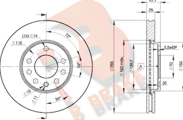 R Brake 78RBD29003 - Brake Disc autospares.lv