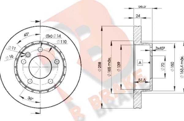 R Brake 78RBD29039 - Brake Disc autospares.lv