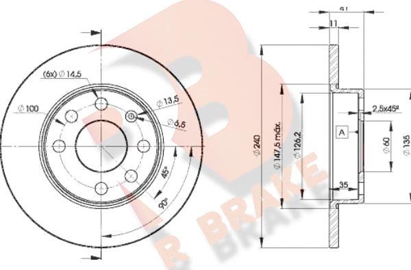 R Brake 78RBD29020 - Brake Disc autospares.lv