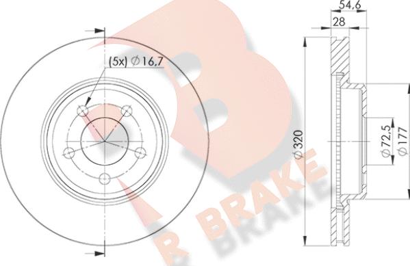 R Brake 78RBD29196 - Brake Disc autospares.lv