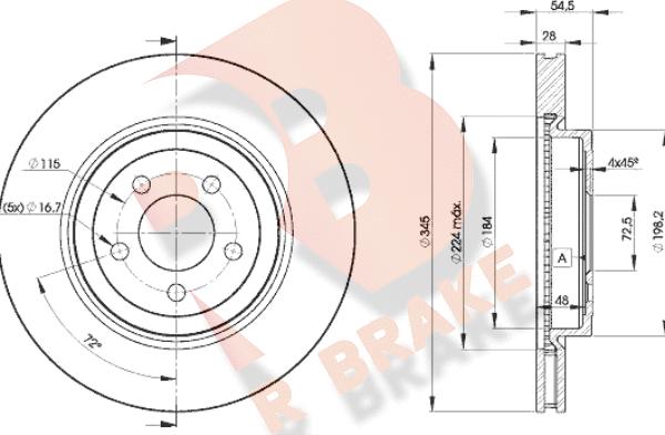 R Brake 78RBD29197 - Brake Disc autospares.lv